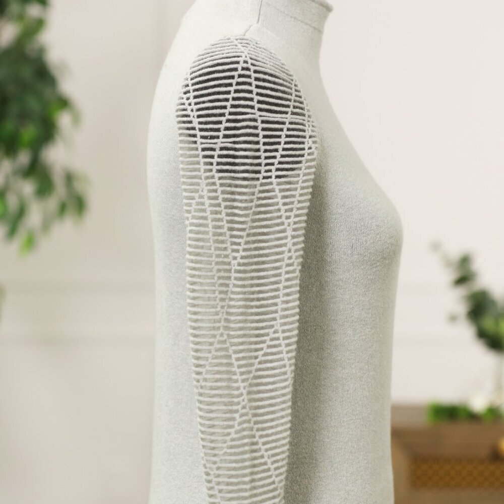 Nik + Zoe Gray Sweater View 3